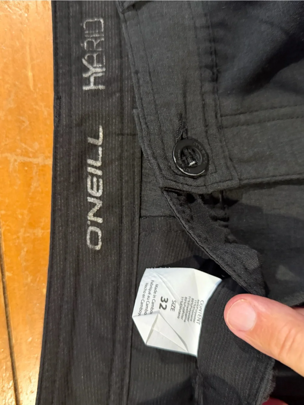O'Neill Men's Black Chinos